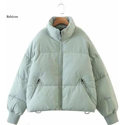 Winter Women Oversize Parkas Thick New Cotton Jackets Big Pockets Female Turtleneck Warm Elegant Coat Jacket