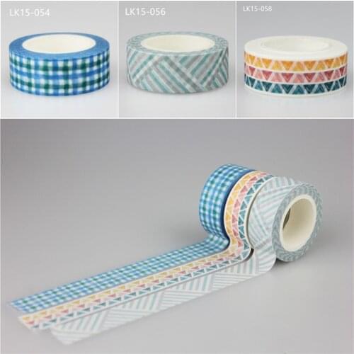 1Pc kawaii Beautiful grid washi tape DIY decoration scrapbooking planner masking tape adhesive tape label school office supplies