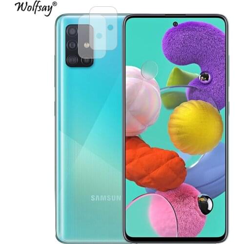 2pcs Back Camera Tempered Glass for Samsung Galaxy A51 Lens Screen Protector for Samsung A51 A515FN Full Glue Anti-scratch Film