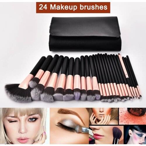 24pcs Makeup Brushes Set Eye Shadow Highlights Eyebrow Powder Cosmetic Tools Kit pincéis de maquiagem