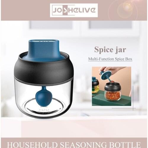 280ml Spice Jar With Lid Nordic Style Moisture-proof And Dust-proof With Label Paper Honey Salt Bottle Oil Bottle Set Kitchen
