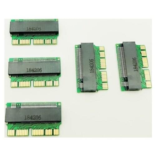 5PCS M key M.2 PCI-e AHCI SSD Adapter Card for 2013 2014 2015 MACBOOK Air A1465 A1466 Pro A1398 A1502 A1419 NGFF to MD711 MD712