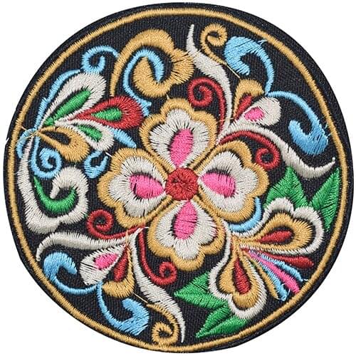 2019 NEW Fashion Trend INS Hot Chinese Style Patches for Clothing Parches Para La Ropa Embroidery Patch BOHO Mandala Applique