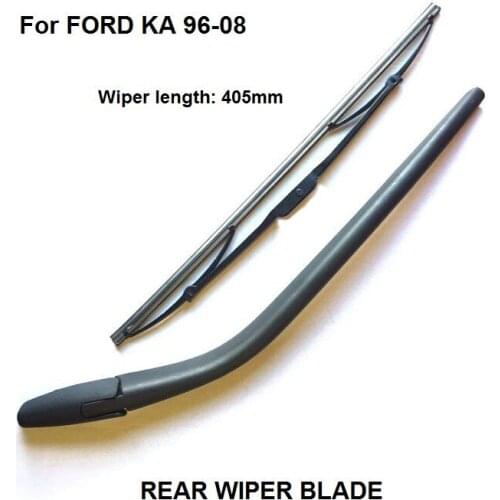Car Styling 405MM For FORD KA REAR WINDSHIELD WINDSCREEN WIPER ARM & BLADE 1996-2008 NEW SET