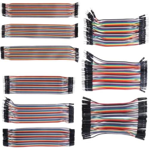 40Pcs Cables M-F/M-M/F-F Jumper Breadboard Wire Colorful GPIO Ribbon for DIY Kit