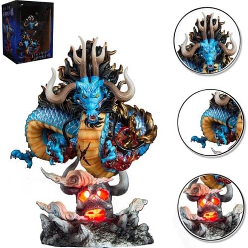 22cm Japanese Anime One Piece Action Figure Toys G5 Kaido Warcraft Luminous PVC Model Dolls Ornaments Decoration Gifts for Kids