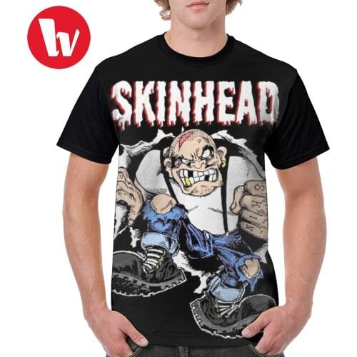 Skinhead T Shirt Skinhead Pride T-Shirt 100 Percent Polyester Man Graphic Tee Shirt Beach XXX Short Sleeve Graphic Funny Tshirt