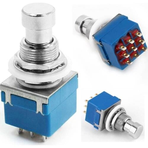 Hot Guitar Effects 3PDT Pushbutton Pedal Footswitch ON-ON Switch