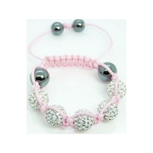 GOOD TGRFED micro pave CZ Disco Ball Beads Bracelet nice kids Gift jewelry Discount crystal hrt4s