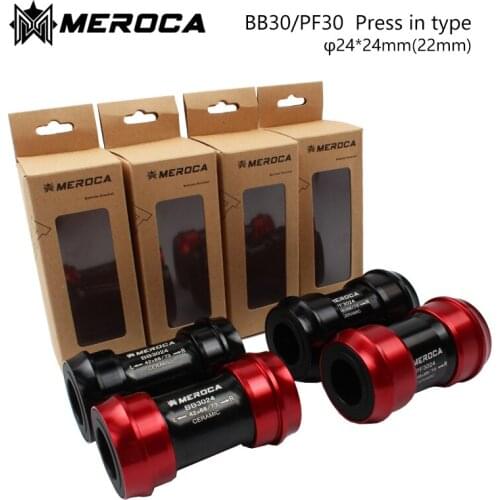 MEROCA General BB30 PF30 bicycle ceramic bearing bottom bracket press-in bearing, bicycle bottom bearing 24mm 22mm bicycle parts