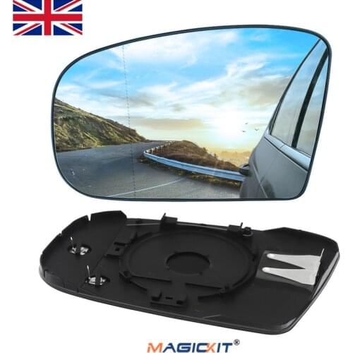 MagicKit For Mercedes-Benz W203 W211 E320 E350 Mirror Glass Blue Heated Wing