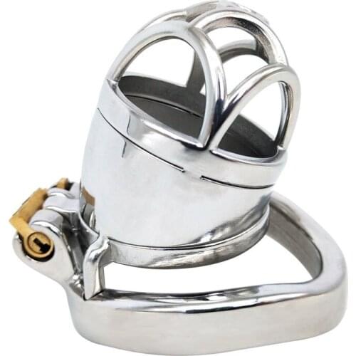 Stainless steel penis cage bondage devices bird chastity belt metal stretcher penis ring sex toys for men cock lock BDSM Fetish