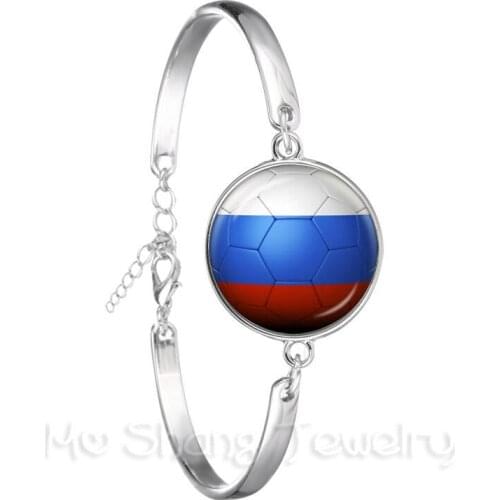 2018 New Classic Football Bracelet National Flag Panama,Australia,Egypt,Argentina,Russia,Germany,Denmark,Poland,Soccer Souvenirs