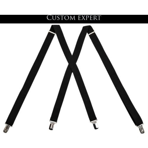 2021 new mens suspenders customized X-shaped 4 clips adult suspenders suspenders trousers suspenders