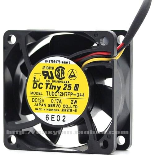 NEW FOR SERVO TUDC12H7FP-044 24V 0.17A Double Ball bearing 6CM 6025 cooling fan