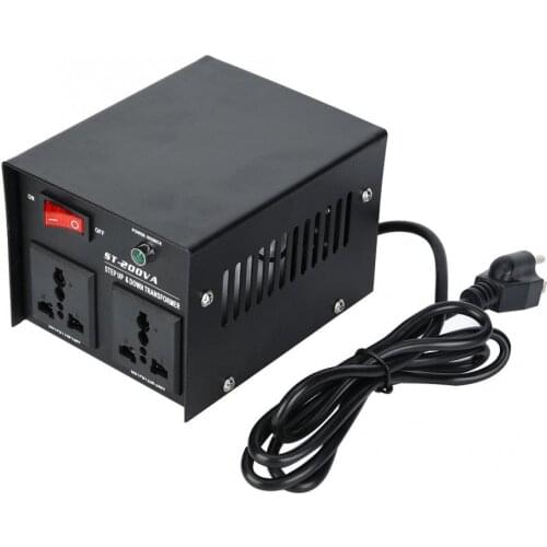 200W Power Transformer AC 110V to 220V Single Phase Voltage Converter Household Step Up Transformer With Overload Protection