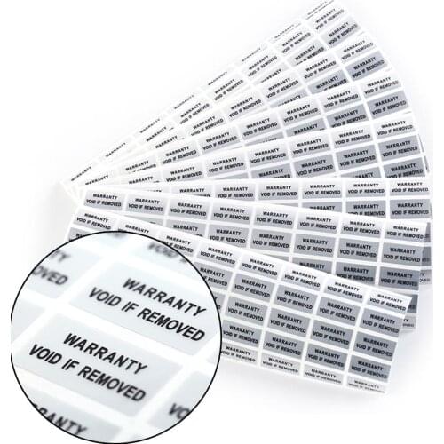 100 pieces Printed Security Seals Tamper Evident Warranty Void Labels Sticker Seals