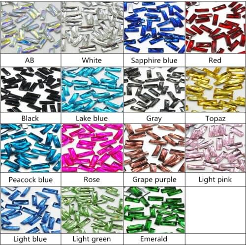 5-30mm Point Back Rectangle Shape Glass Rhinestones Crystal Stones Handmade Design DIY Decoration Accessories Gems