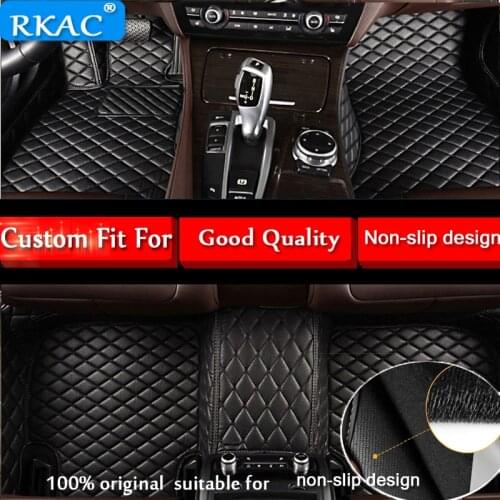 RKAC Custom car floor mats for Peugeot All Model 3008 206 307 207 2008 408 308 508 301 4008 RCZ 301 car styling accessories