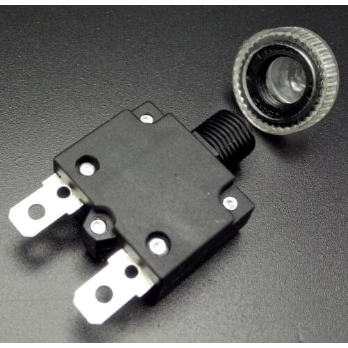 Thermal switch overload protector push button 3A,4A,5A,6A ,7A,7.5A,8A,10A,15A,18A,20A,25A ,30A circuit breaker+waterproof cover