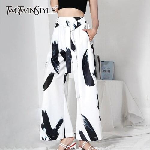 Женские укороченные брюки TWOTWINSTYLE China At AliExpress