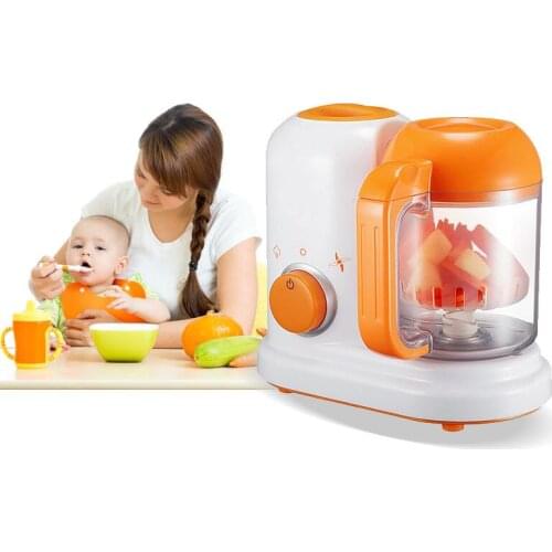 Food-Graded PP EU AC 110-250V Electric Baby Food Maker Toddler Blenders Steamer Processor BPA Free All In One Steam Food Safe