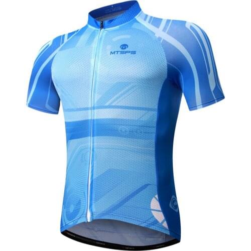 MTSPS Cycling Jersey Breathale Mountain Bike Clothing Quick-Dry Racing MTB Bicycle Clothes Uniform Summer Dry Fit