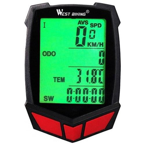 Wireless Bike Computer 20 Functions Speedometer Odometer Cycling Wired Wireless+ MTB Bike Stopwatch Bicycle Computer