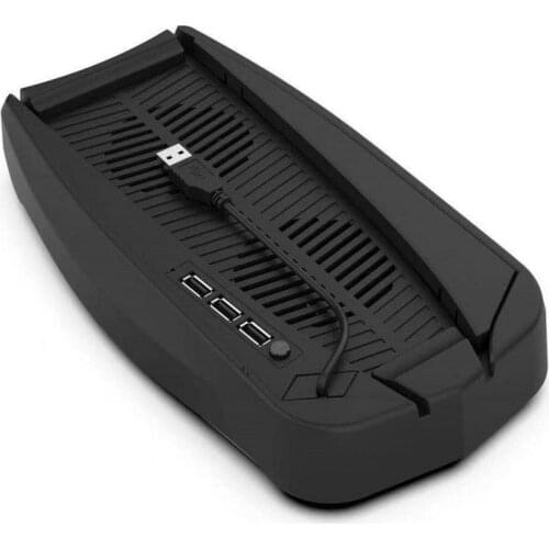 Cooling Fan Charging Dock Vertical Stand For PS5 DE/ UHD Game Accessories With 3 USB Hub Charger Ports Cooler