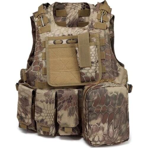 Airsoft Military Tactical Vest Molle Combat Assault Plate Carrier Tactical Vest 7 Colors CS Outdoor Clothing Hunting Vest