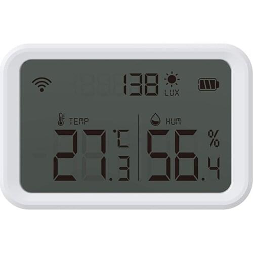 Wifi Temperature Humidity Sensor Tuya ZigBee Wireless Hygrometer Thermometer with APP Alerts and Data Export Promotion