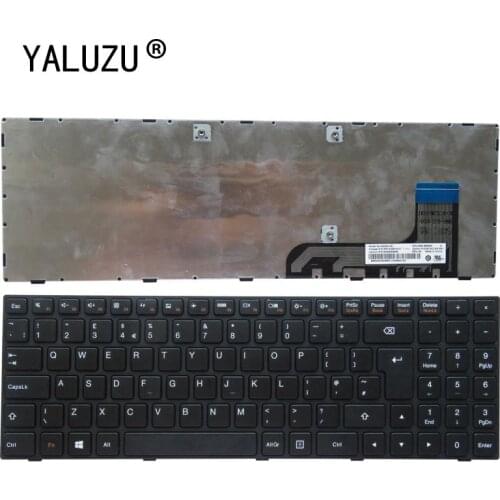 YALUZU UK new Laptop keyboard FOR LENOVO ideapad 100-15 100-15IBY 300-15 B50-10 Replacement NOTEBOOK keyboard BLACK