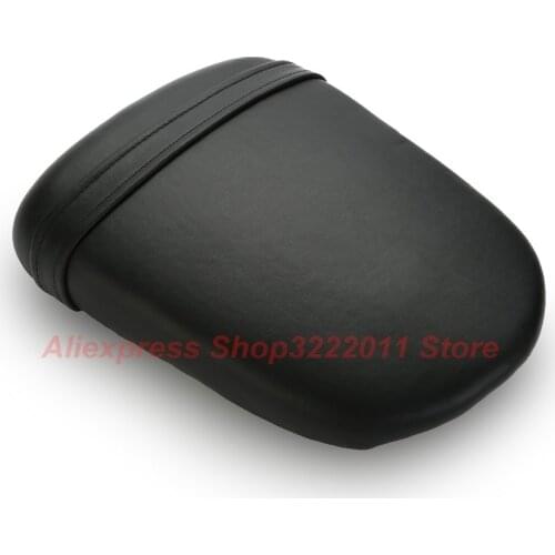 Motorcycle Rear Leather Pillion Passenger Seat Black Back Cusion Cover For Suzuki GSXR600 GSXR750 2008 2009 2010