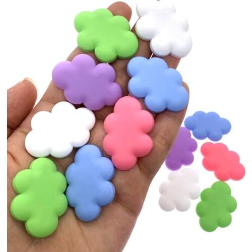 10PCS/Set Colorful Clouds Icon Components Accessories For DIY Scrapbook Phone Case Jewelry Kawaii PVC Flat Back Kids Gifts