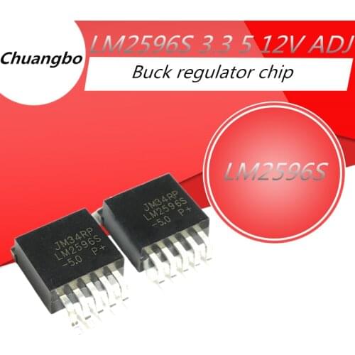 5pcs/lot LM2596S-5.0 LM2596S-3.3 LM2596S-12 LM2596S-ADJ LM2596HVS-5.0 LM2596HVS-ADJ LM2596S LM2596HVS Buck regulator chip