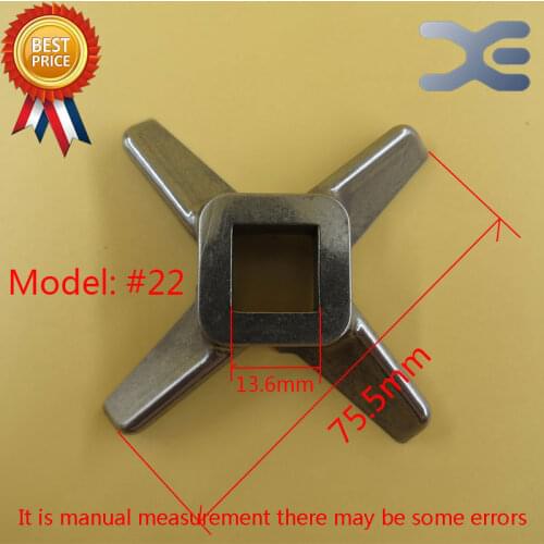 5Per Lot Kitchen Appliance Parts 22 Right Angle Knife Type Meat Grinder Knife Stainless Steel Meat Grinder Parts