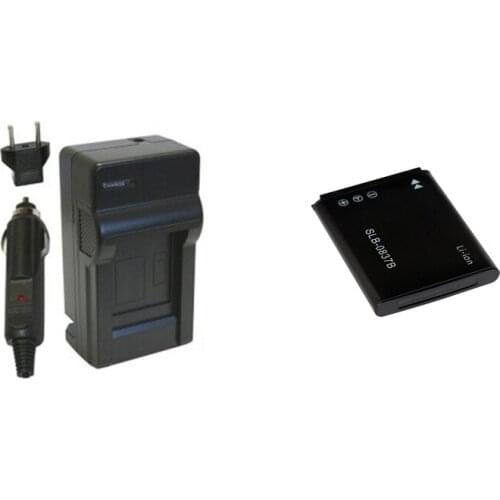 SLB-0837B SLB0837B SLB-0837(B) 0837B Battery+Charger for Samsung Digimax NV8 NV10 NV15 NV20 L70 L83T L85T L201 L301 SL201
