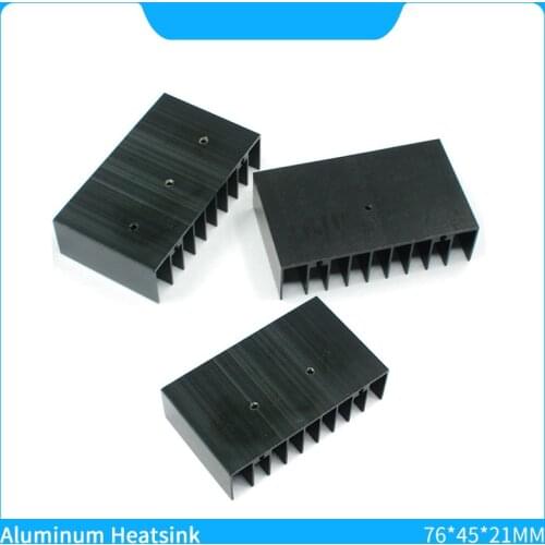 Aluminum Heatsink Radiator Cooling for For Electronic Chip IC TDA2030 TDA7377 TDA7850 Chips Heatsink Cooler Plates 76*45*21mm