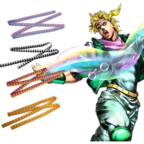 Anime JoJo Bizarre Adventure Cosplay Headband Hair Band Mens Halloween Carnival Party Kujo Jotaro Hats Headwear for Women