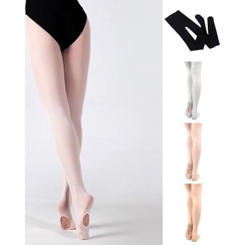 Convertible Ballet Tights Dance Footed Rajstopy Pantyhose for Kids Adults Collant Femme