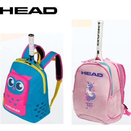 New Genuine Children HEAD Tennis Squash Racket Backpack Portable Kids Sports Shoulder Bag 1-2 Childn Tennis Rackets Storage Bags