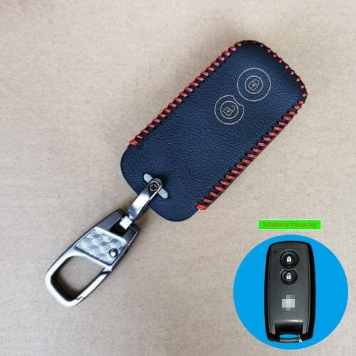 Carrying Soft Leather Remote Car Key Fob Case Cover For Suzuki Grand Vitara SX4 Swift XL-7 2 Buttons Protect Shell