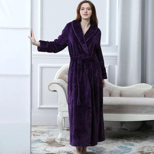 Women Men Bathroom Flannel Bath Robe Coral Fleece Bathrobe Pajamas Body Spa Bath Gown Serviette De Bain Toalha De Banho
