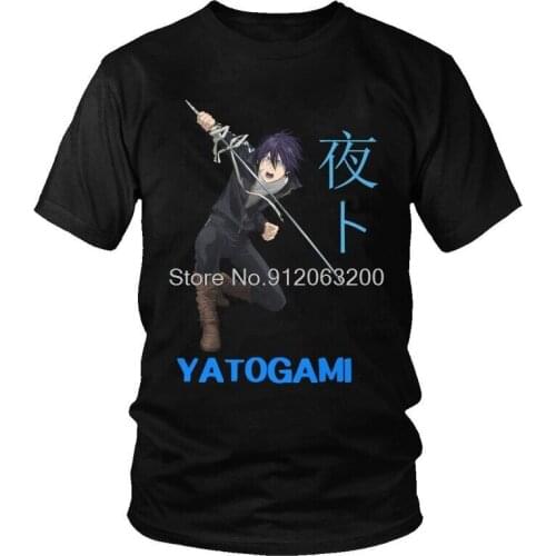 Tvoe Noragami Yato T-shirt Mens Streetwear T Shirt Short Sleeve Cotton Anime Manga Tshirt Urban Tee Tops Harajuku Streetwear