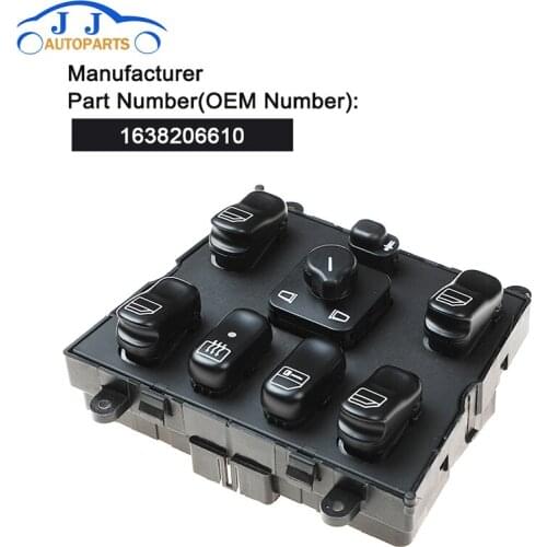 1638206610 Electric Window Master Switch for Mercedes-Benz W163 ML320 ML430 1638202410 1638200910 1638203010