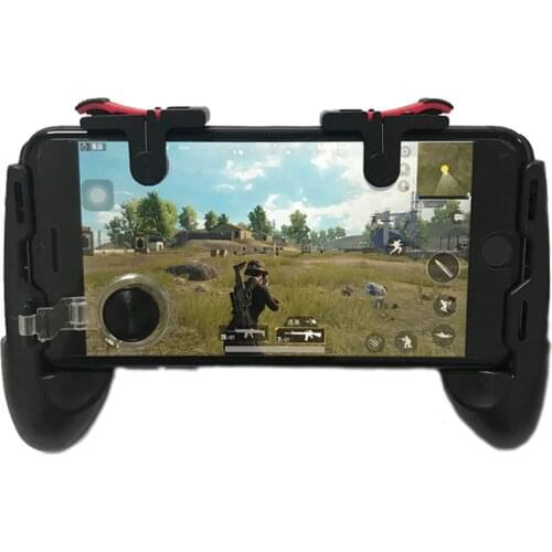 Game Accessories Grip with Joystick L1R1 Trigger Fire Buttons Mobile Gamepad Controller for Phone D9 Pubg For iPhone Android IOS