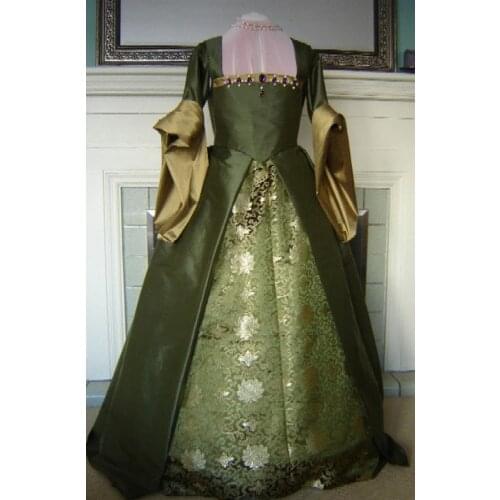 Victorian Queen Elizabeth Tudor Period Tudor dress cosplay costume Renaissance Tudor French Gown Dress Costume