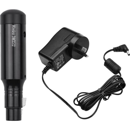 Mini 2.4G Wireless DMX512 Receiver 3 Pins XLR Female Connector Built-in Antenna Rechargeable Lithium Battery for Stage Lighting