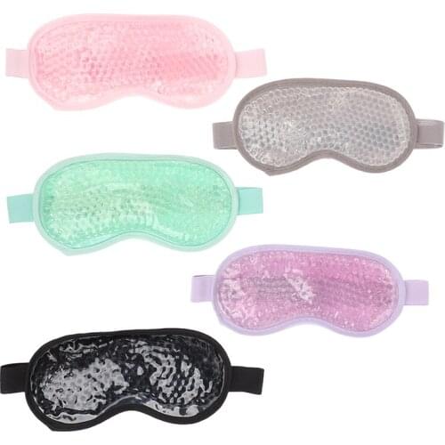 New Gel Eye Mask Reusable Beads for Hot Cold Therapy Soothing Relaxing Beauty Gel Eye Mask Sleeping Ice Goggles Sleeping Mask