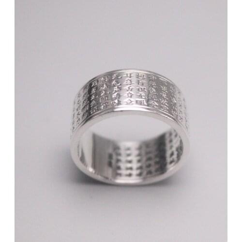 Genuine/Original Silver 999 Fine Silver Ring For Male Domineering Personality for Man Sutra Ring Best Gift
